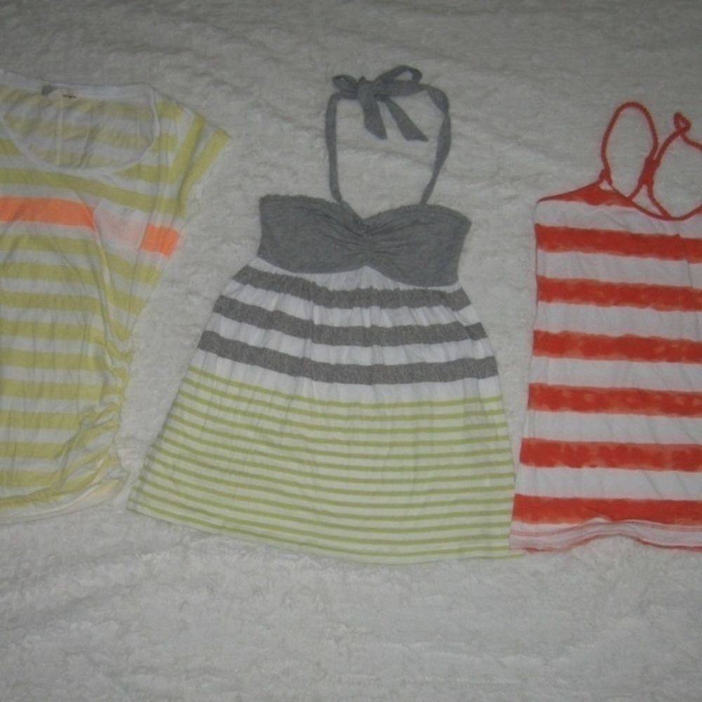 Tank‎ Top Tee Shirt Halter Bundle (3) Medium Large